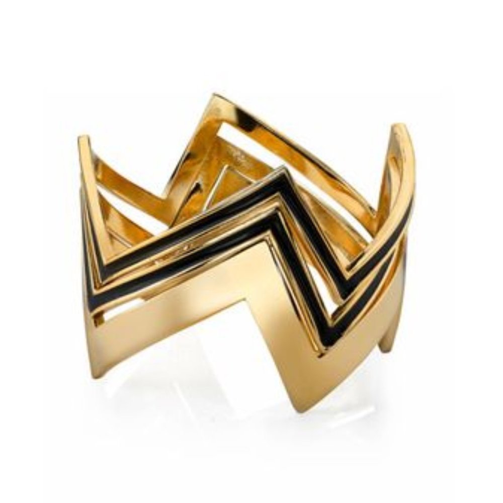 House of Harlow 1960 14KT Gold Three Stack Bangles
